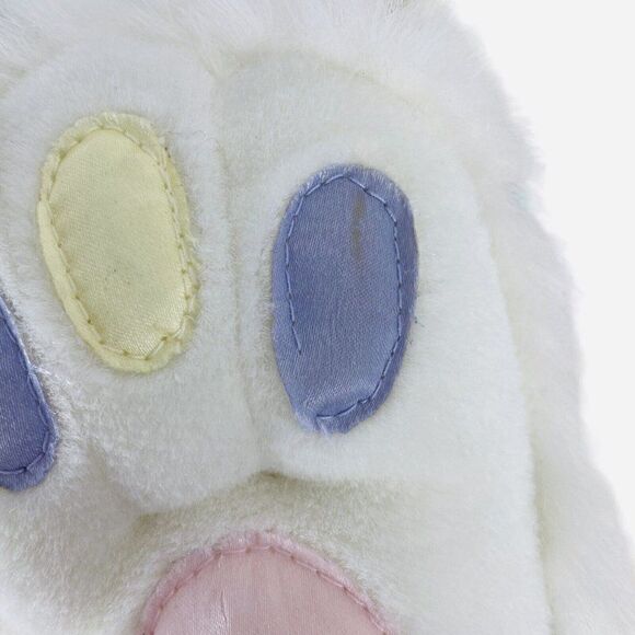 Vintage 90s Dan Dee White 14" Easter Bunny Rabbit Plush Jellybean Ears Bowtie - Picture 12 of 16